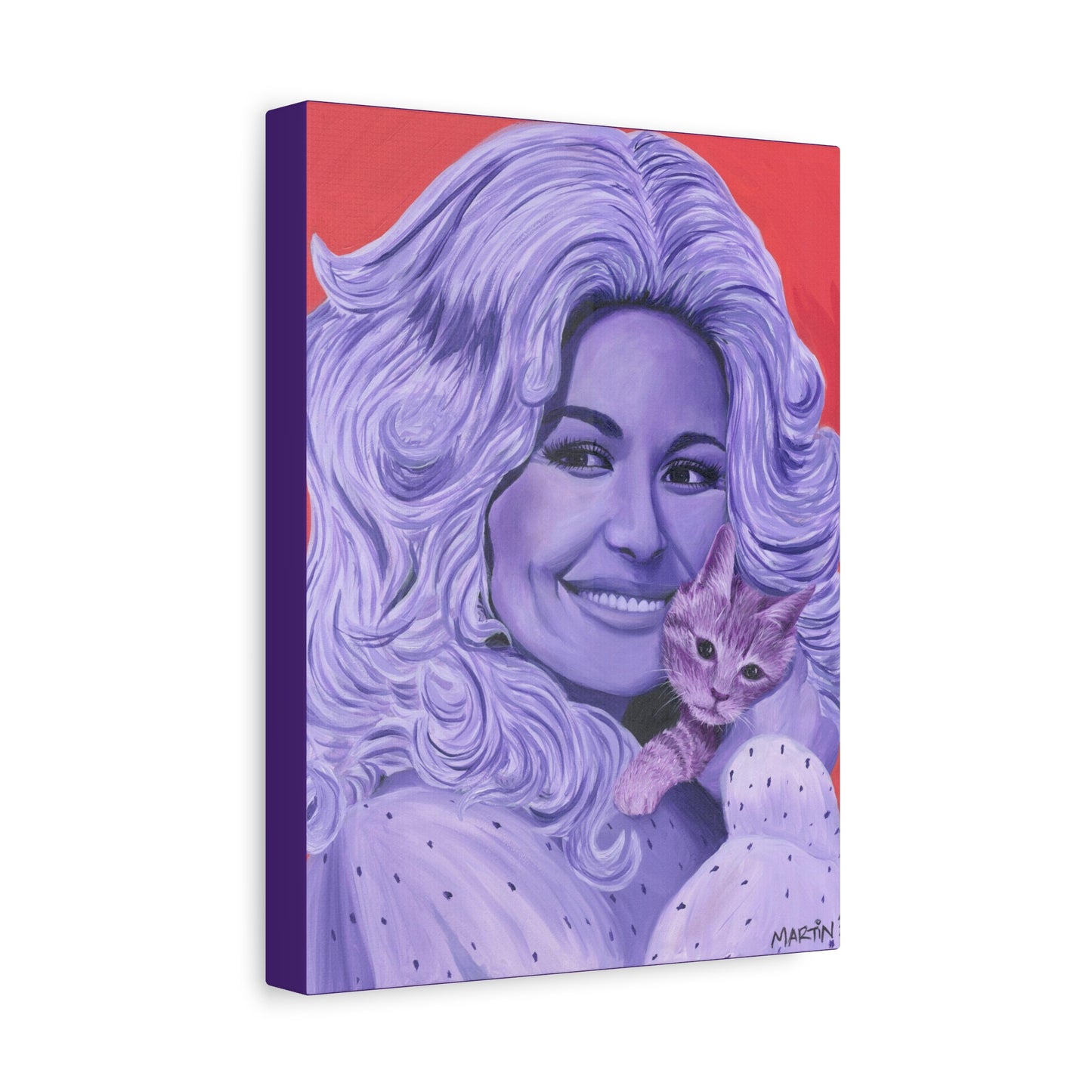 Dolly with Kitty Canvas Gallery Wrap