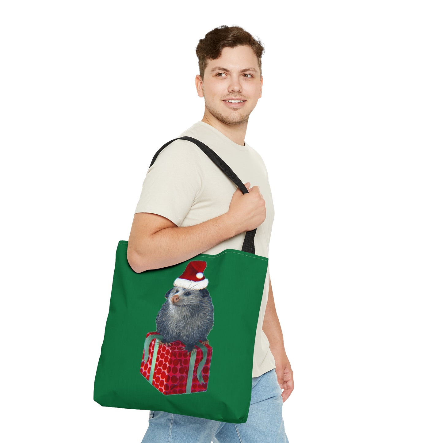 Christmas Opossum Tote Bag (AOP)