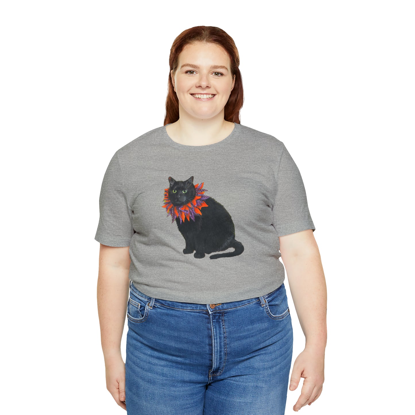 12 the Magical Halloween Cat Unisex Jersey Short Sleeve Tee