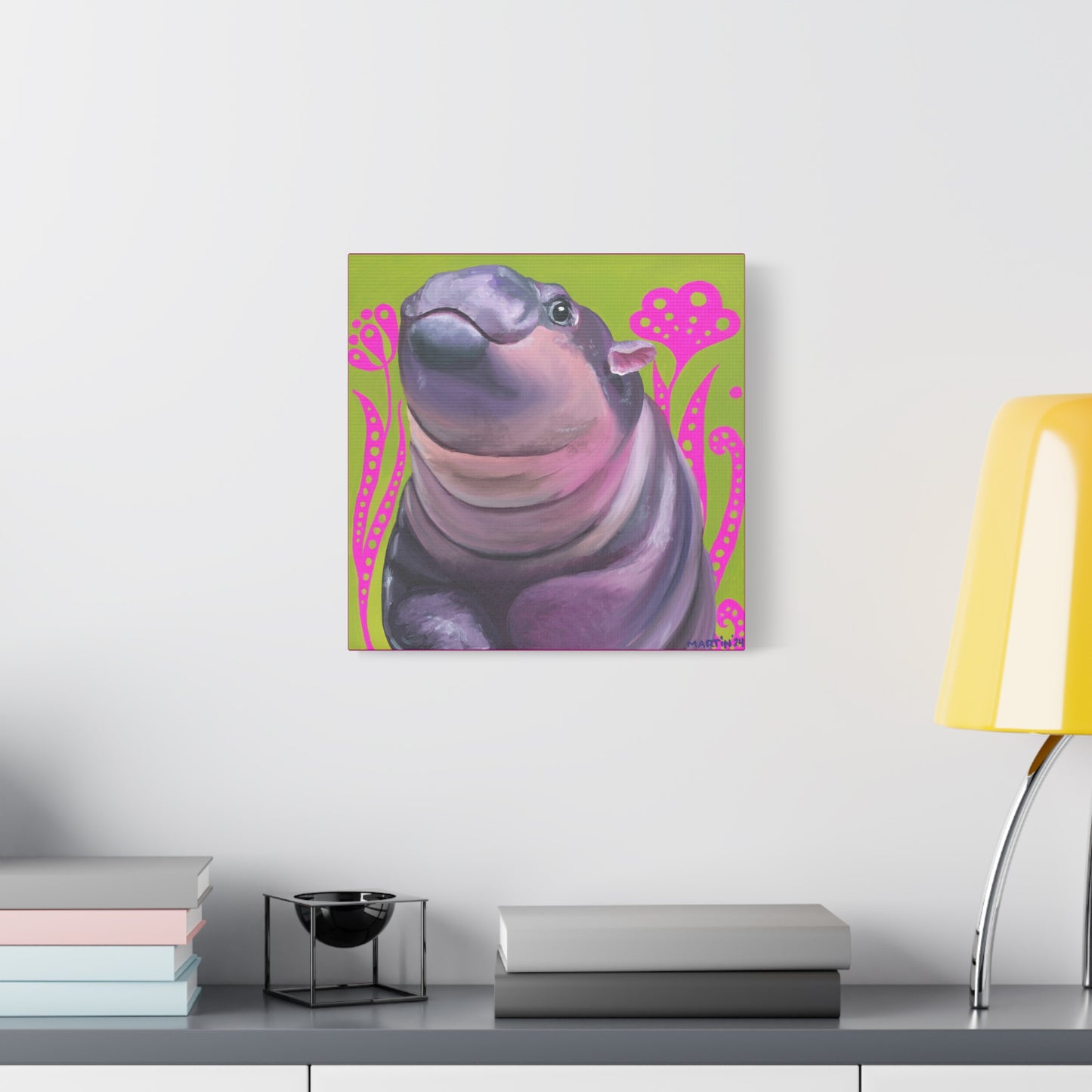 Moo Deng 2 Matte Canvas, Stretched, 1.25"