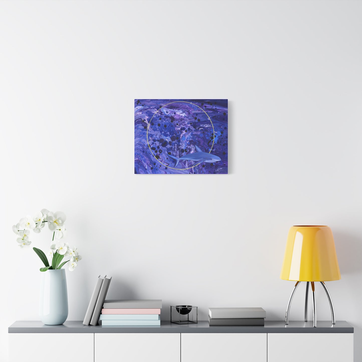 "Sharkira" Matte Canvas, Stretched, 1.25"