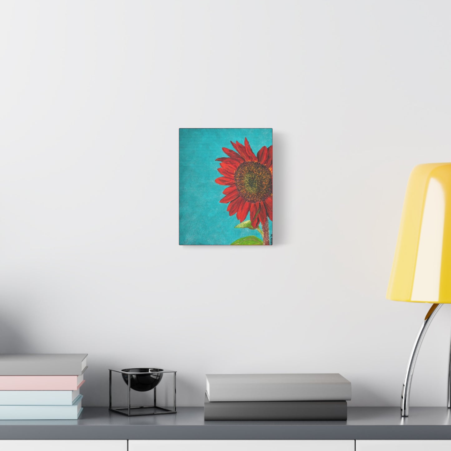 Red Sunflower Canvas Gallery Wrap