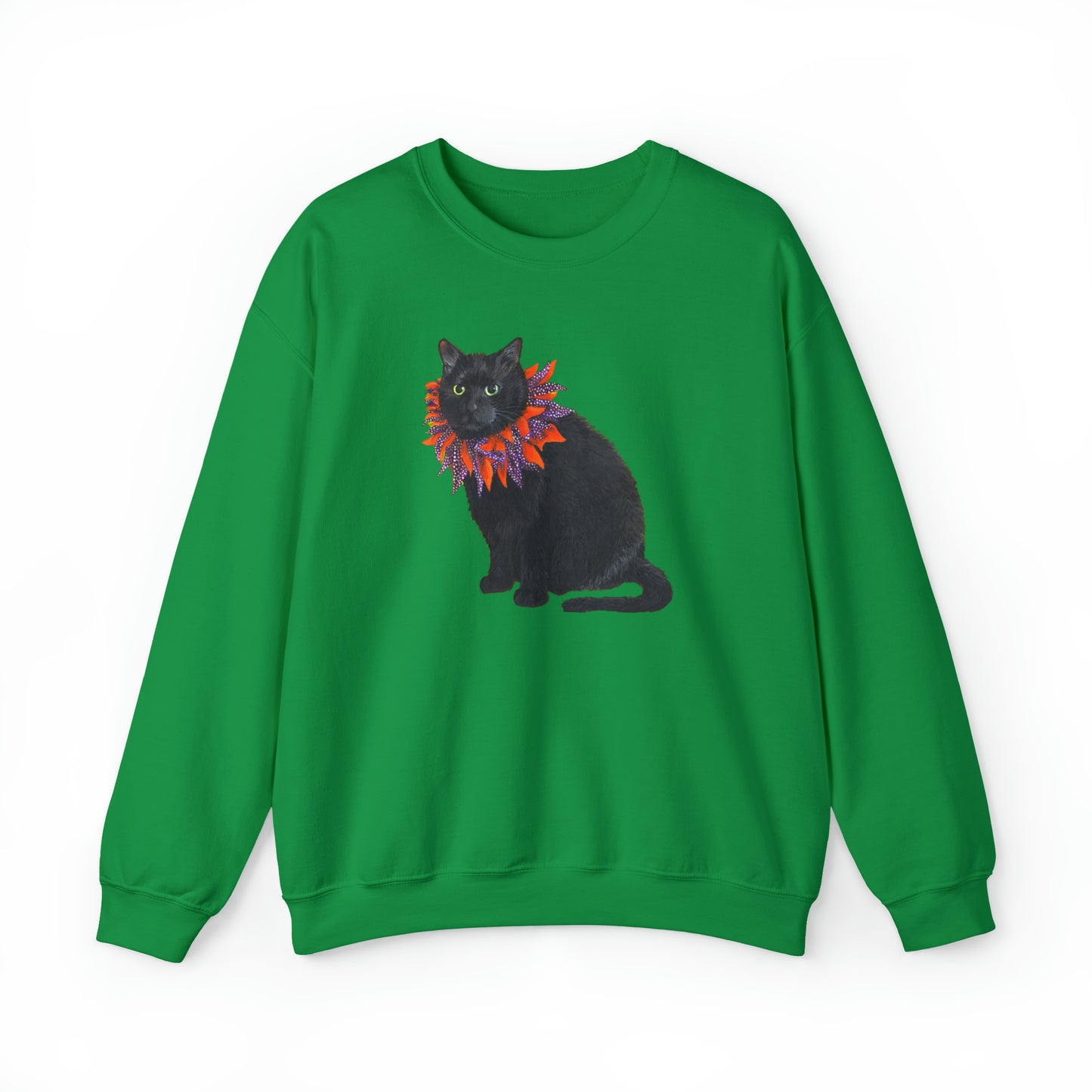 12 the Magical Halloween Cat Unisex Heavy Blend™ Crewneck Sweatshirt