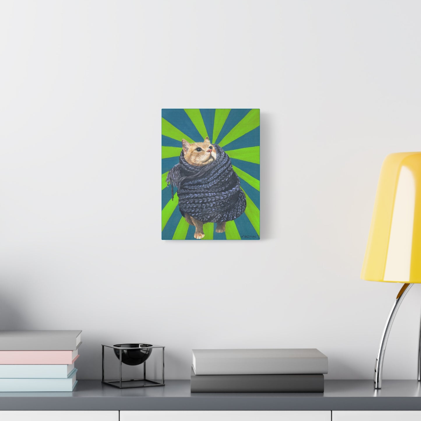 Lunchbox in Scarf Canvas Gallery Wrap