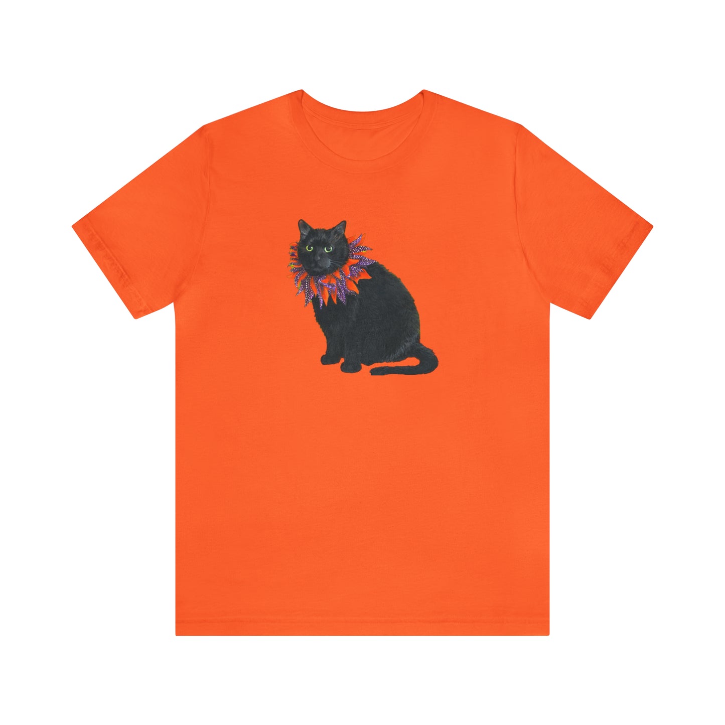 12 the Magical Halloween Cat Unisex Jersey Short Sleeve Tee
