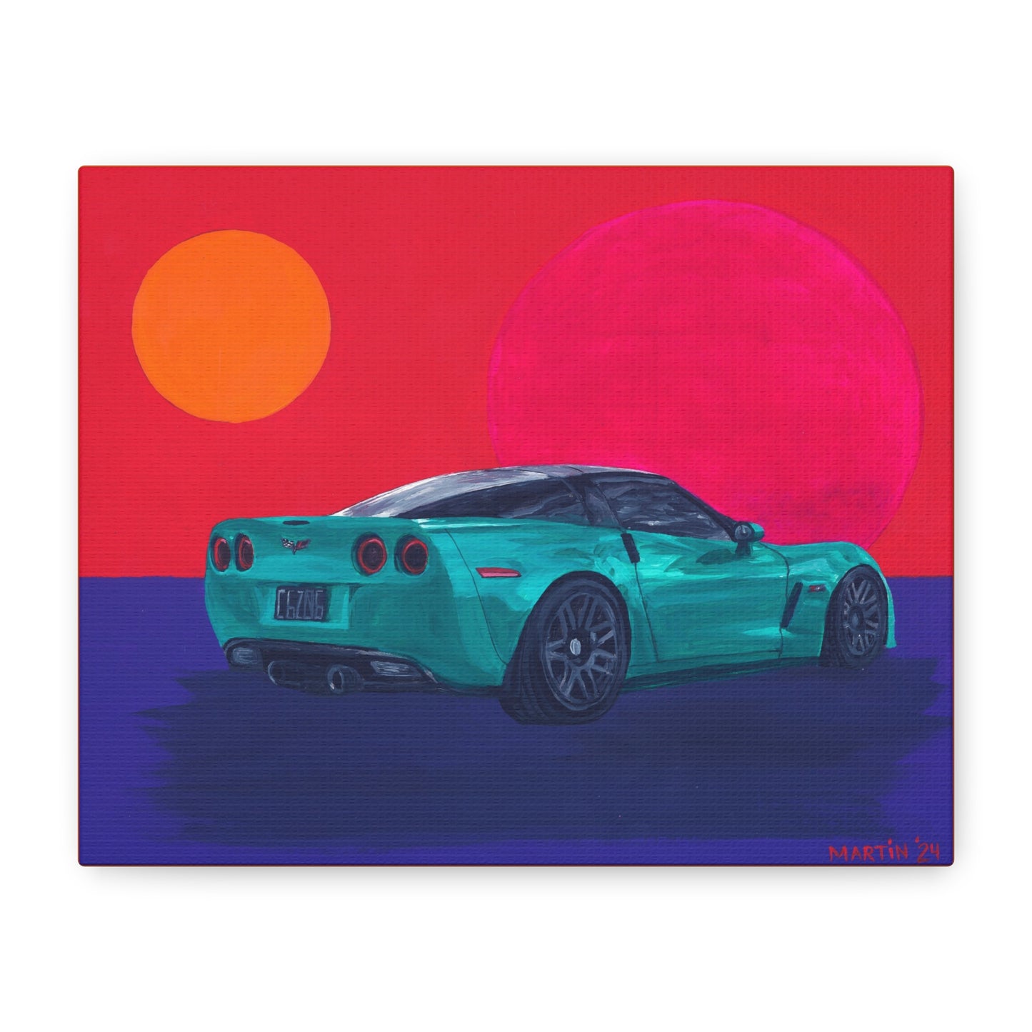 C6 Z06 Corvette Canvas Gallery Wrap
