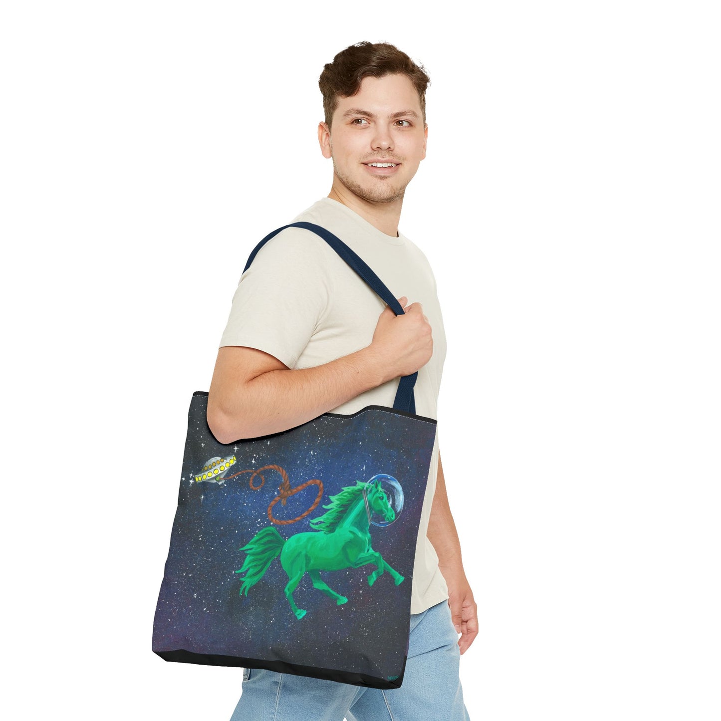 Space Horse Tote Bag