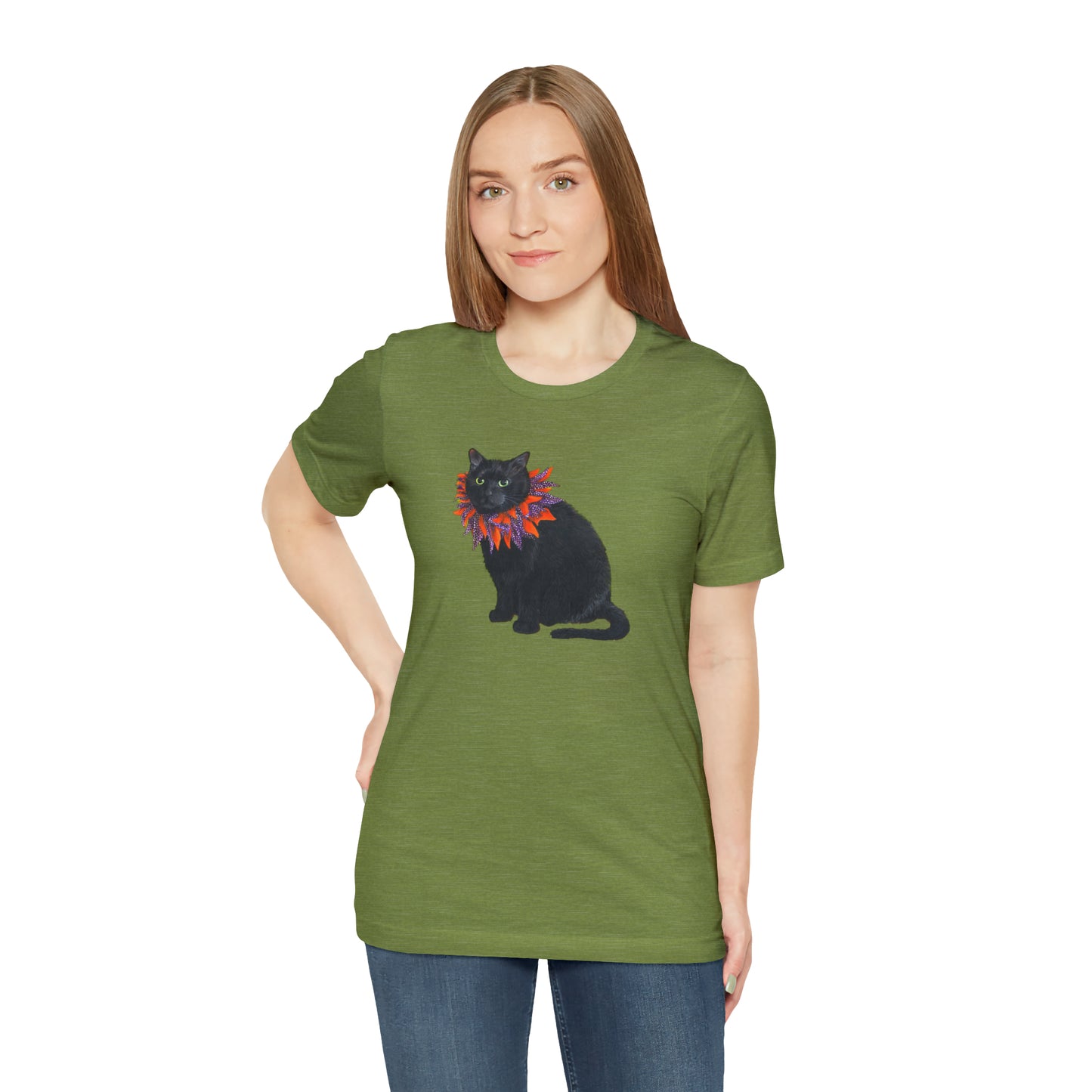 12 the Magical Halloween Cat Unisex Jersey Short Sleeve Tee