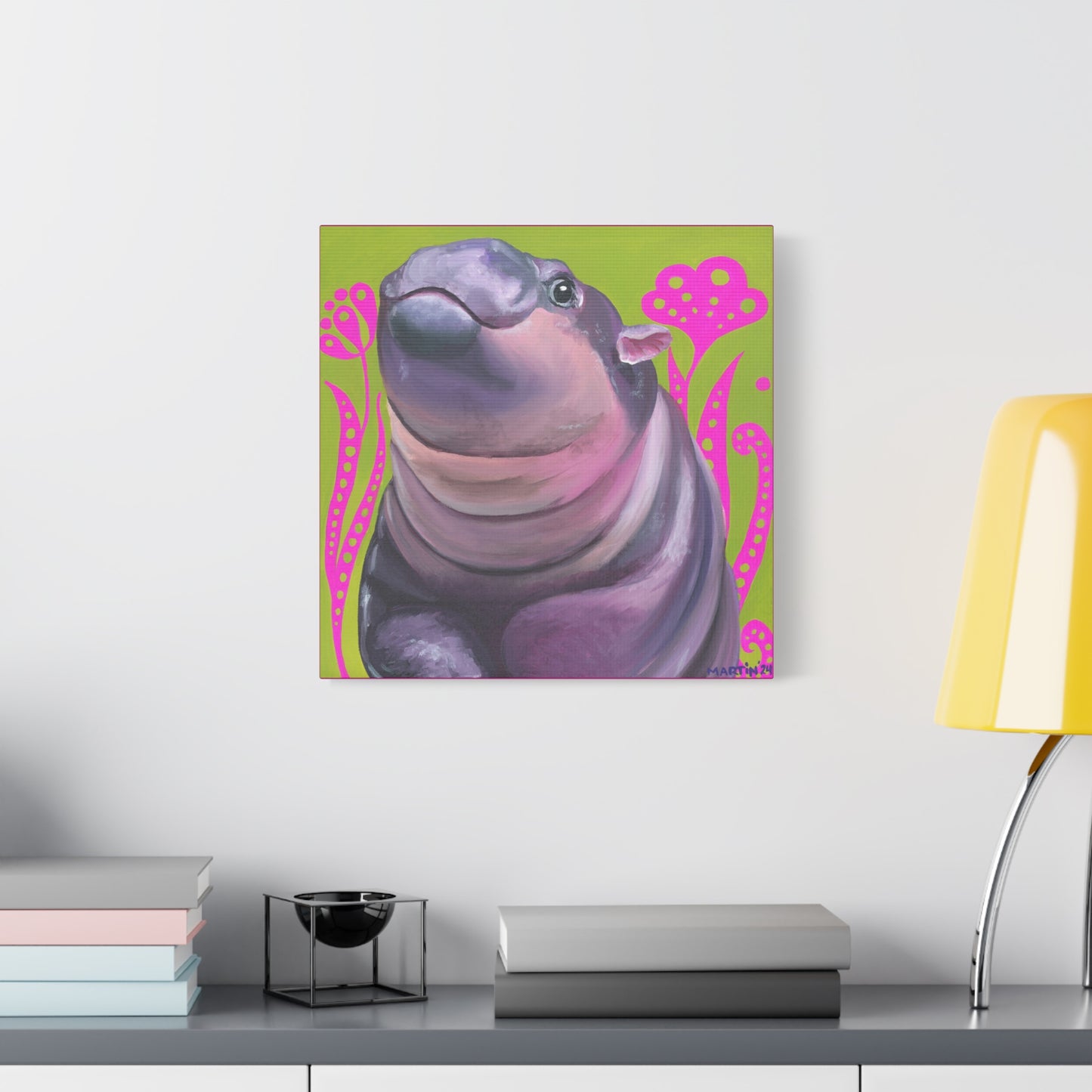 Moo Deng 2 Matte Canvas, Stretched, 1.25"