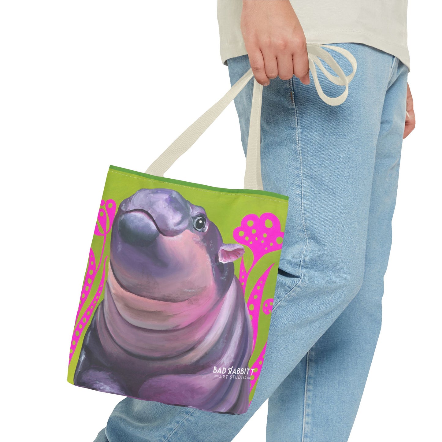 Moo Deng Tote Bag (AOP)