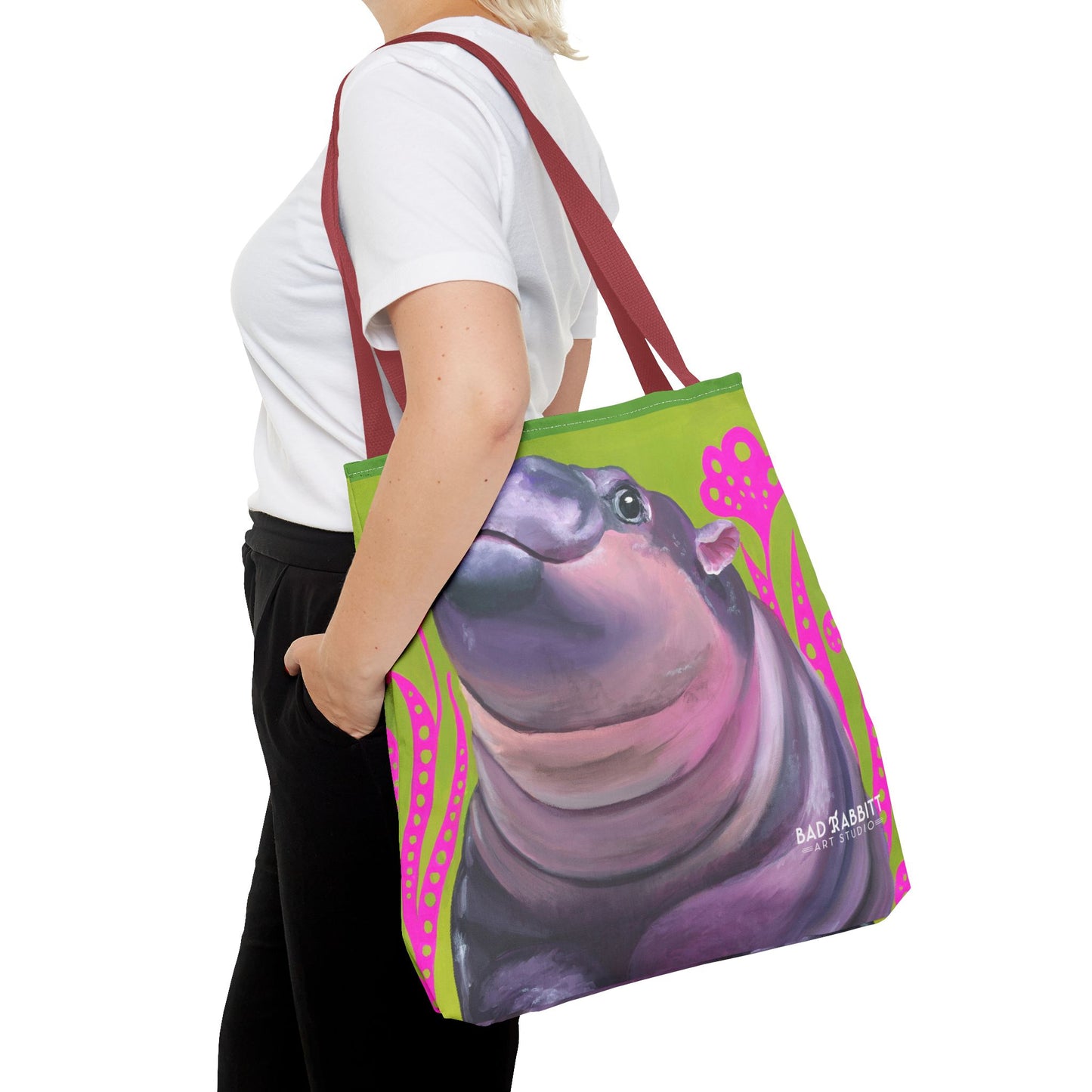 Moo Deng Tote Bag (AOP)