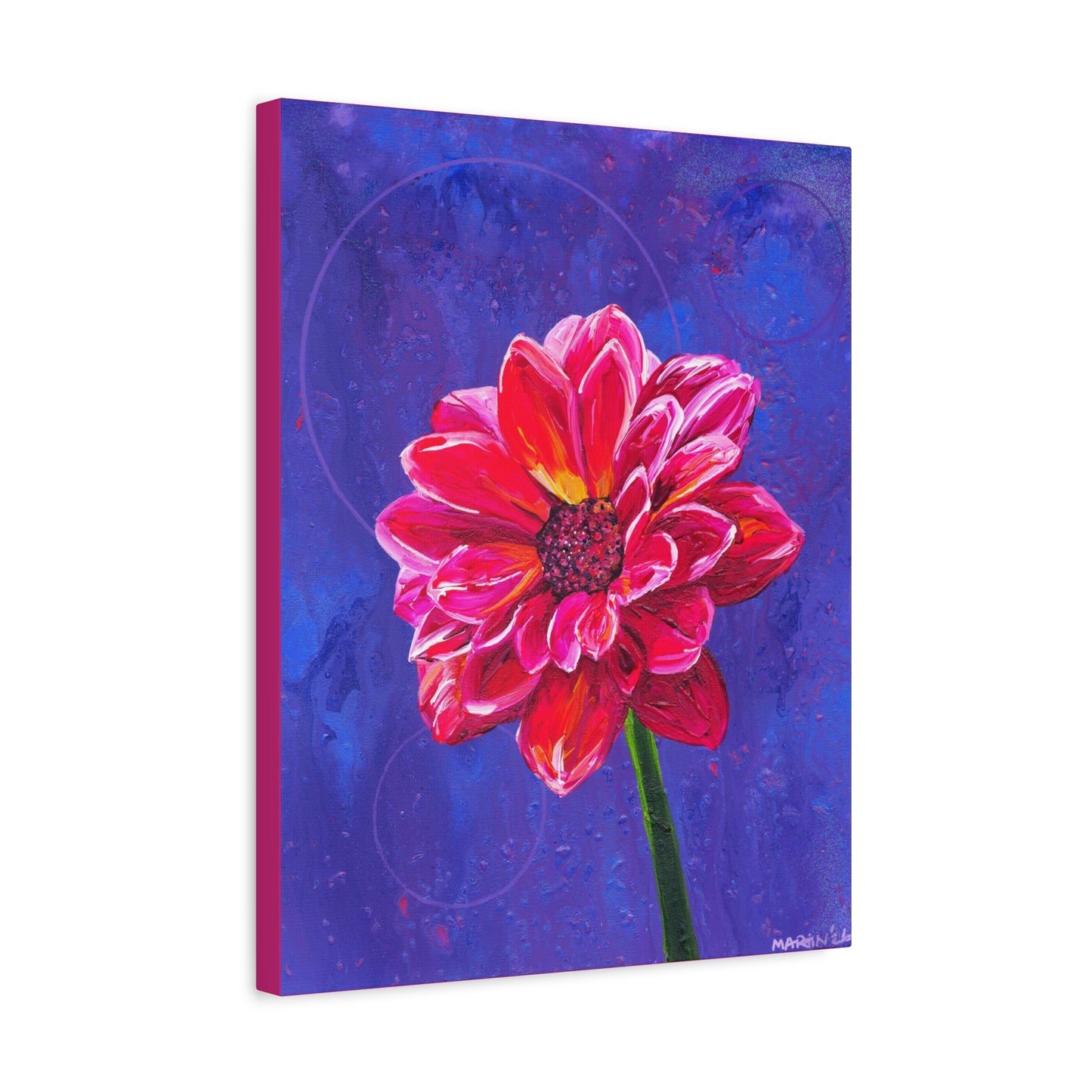 "Dahlia" Matte Canvas, Stretched, 1.25"