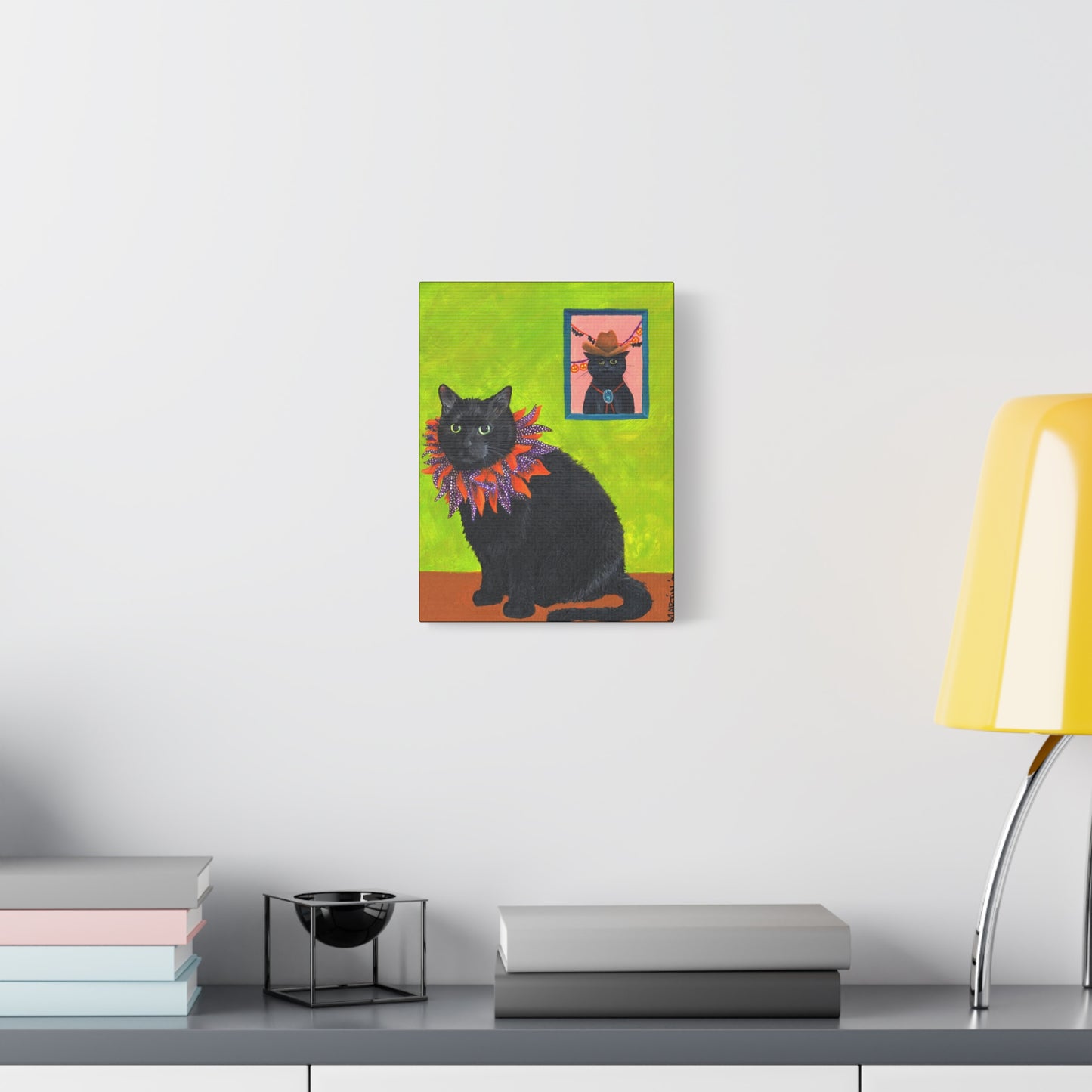 12 the Magical Halloween Cat Canvas Gallery Wrap