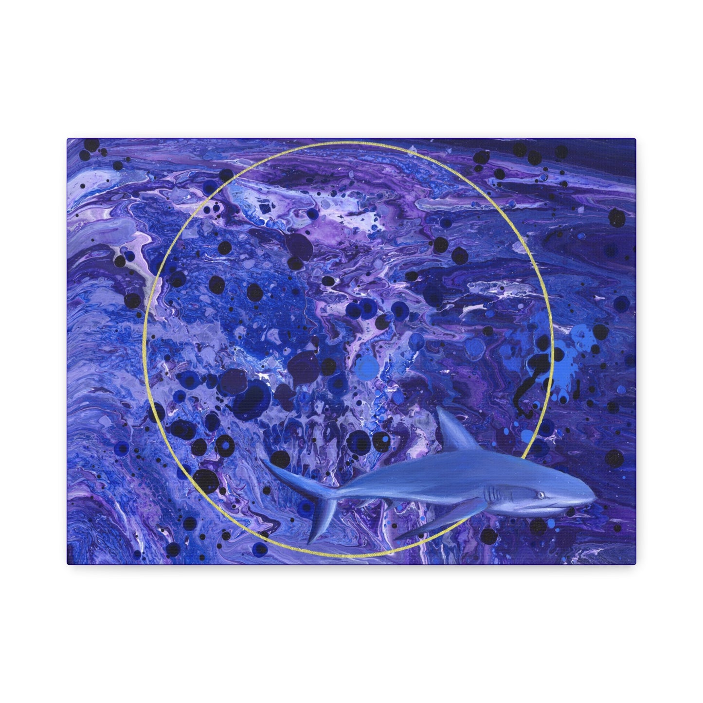 "Sharkira" Matte Canvas, Stretched, 1.25"