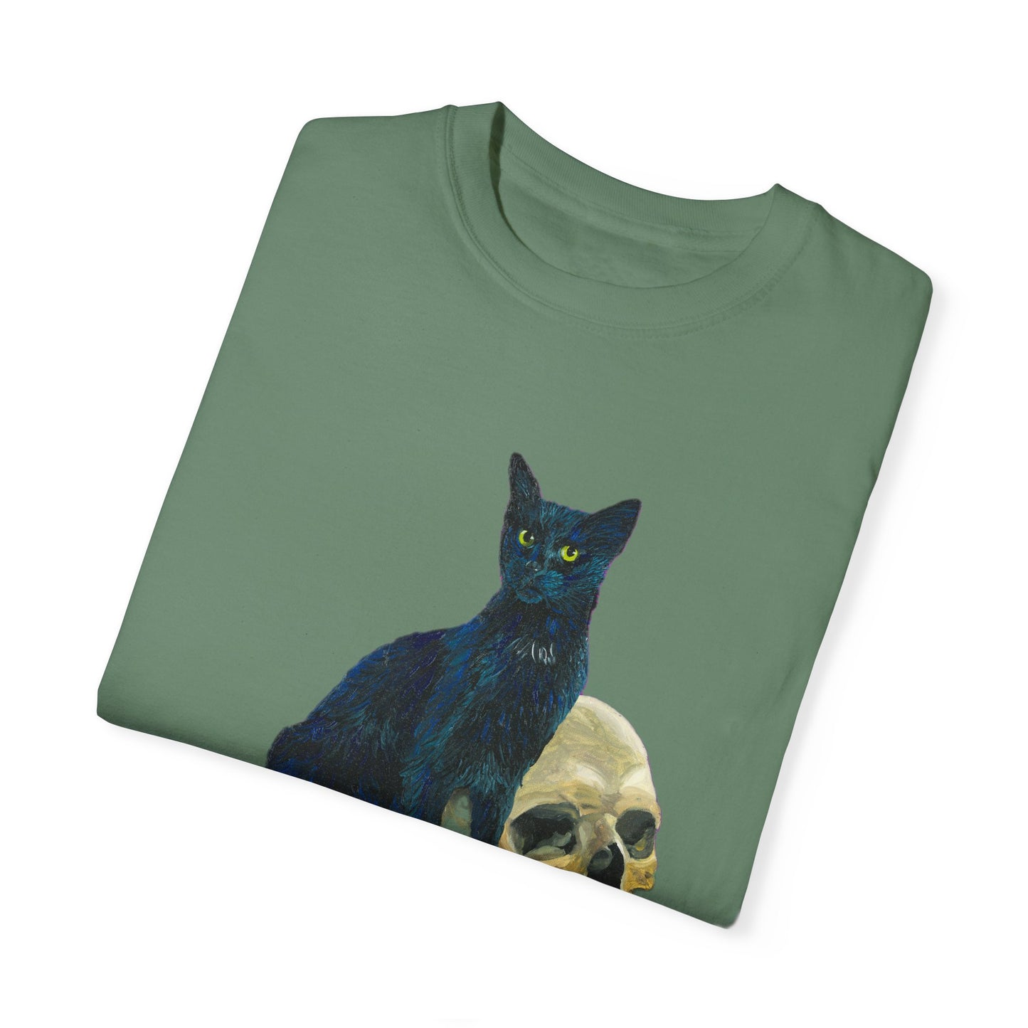 Gene Parmesan with the Skull of Dave's Enemy Unisex Garment-Dyed T-shirt