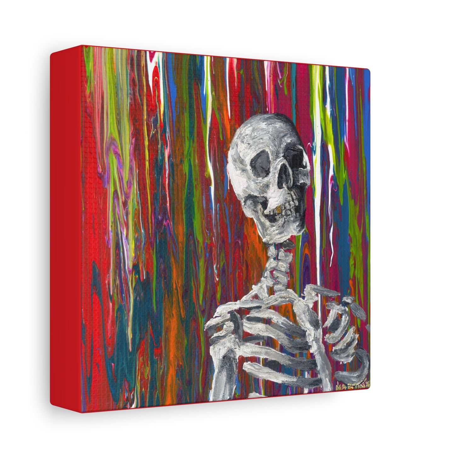 "Glitter Bones" Matte Canvas, Stretched, 1.25"