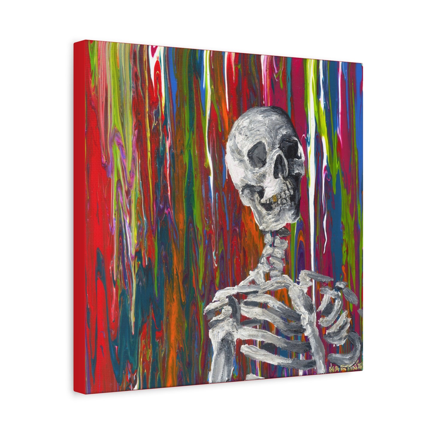 "Glitter Bones" Matte Canvas, Stretched, 1.25"