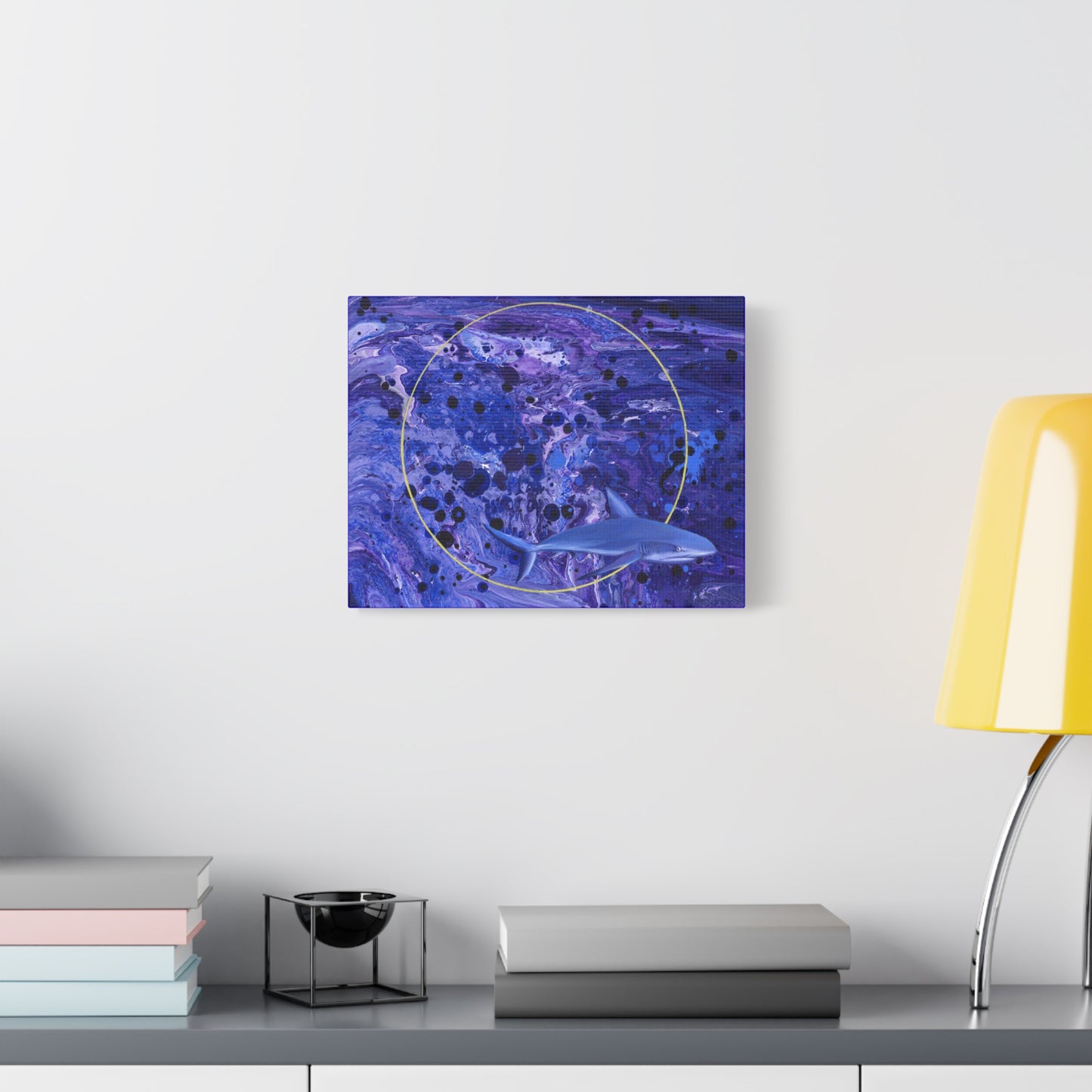 "Sharkira" Matte Canvas, Stretched, 1.25"