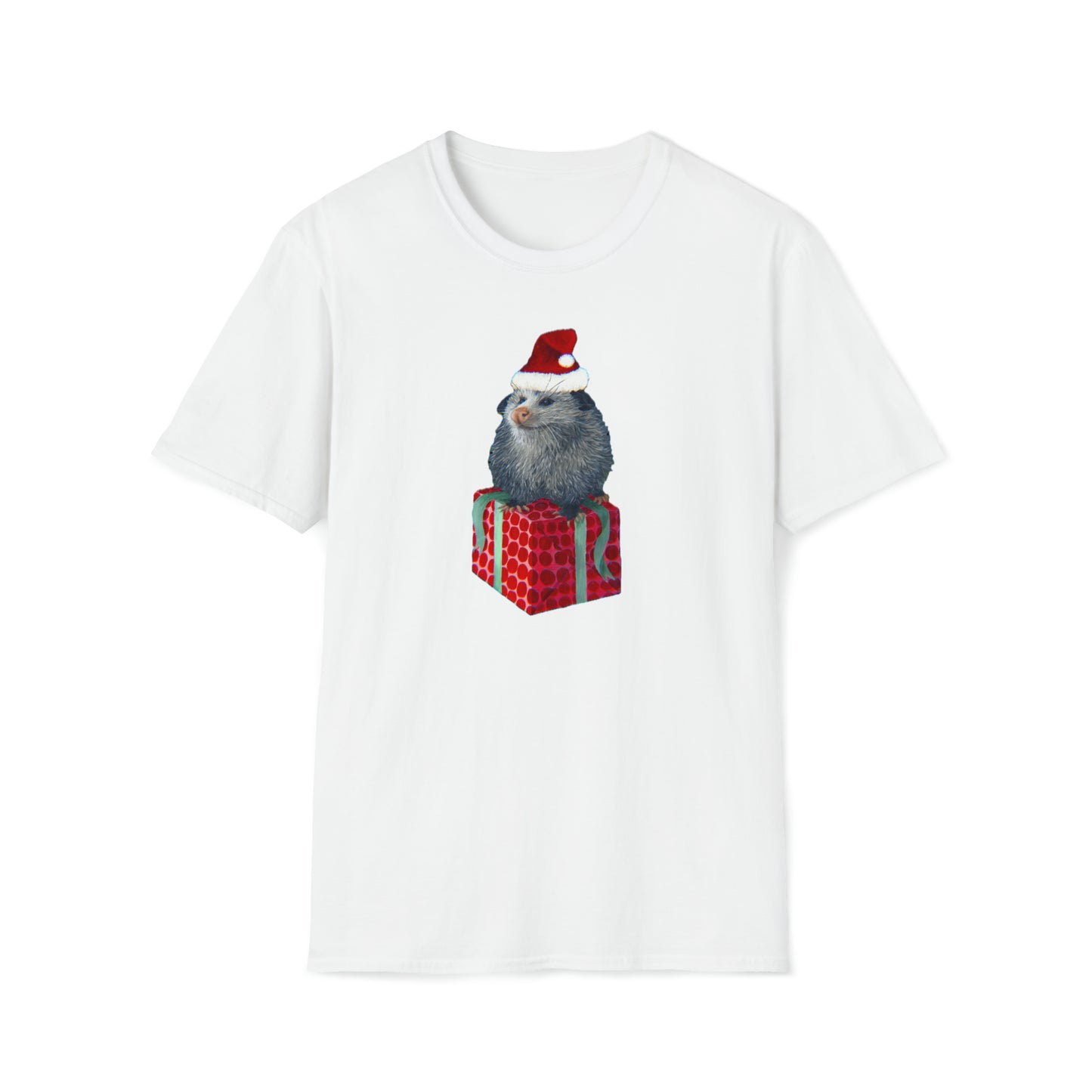 Christmas Opossum Unisex Softstyle T-Shirt