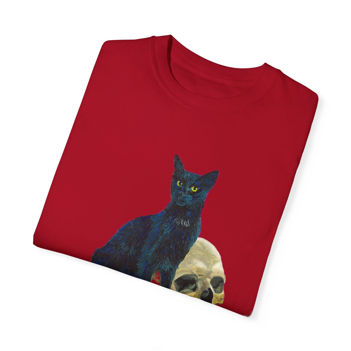 Gene Parmesan with the Skull of Dave's Enemy Unisex Garment-Dyed T-shirt