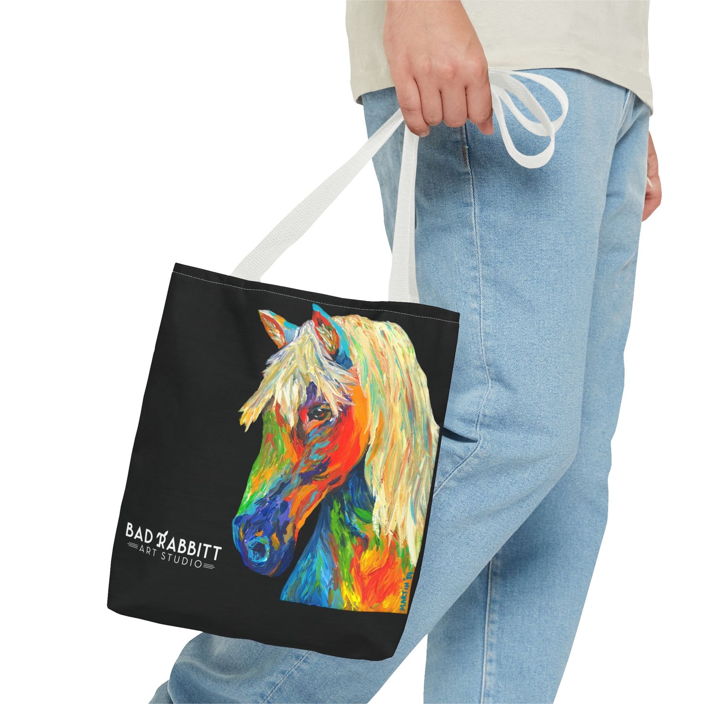 Rainbow Horse Tote Bag (AOP)