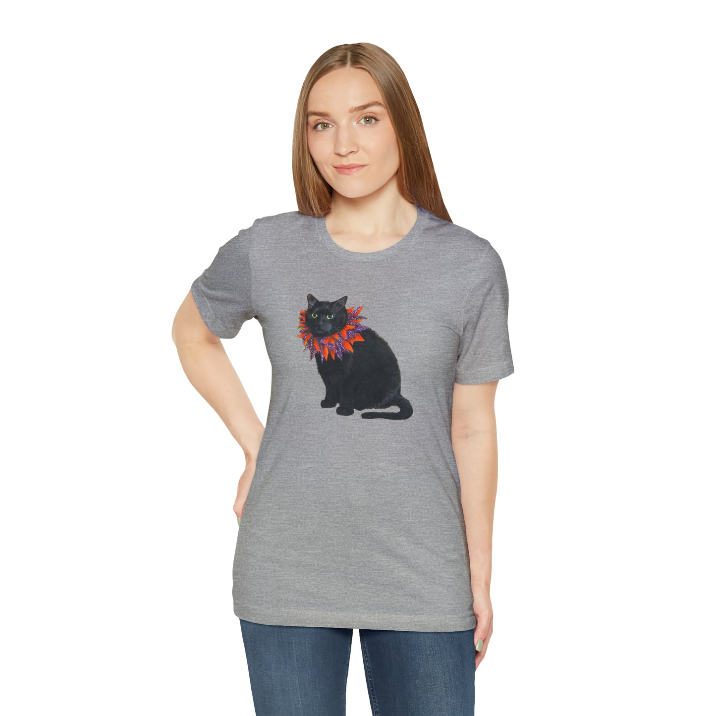 12 the Magical Halloween Cat Unisex Jersey Short Sleeve Tee