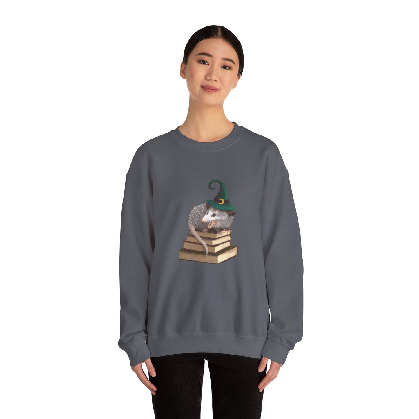 Opossum Witch Unisex Heavy Blend™ Crewneck Sweatshirt
