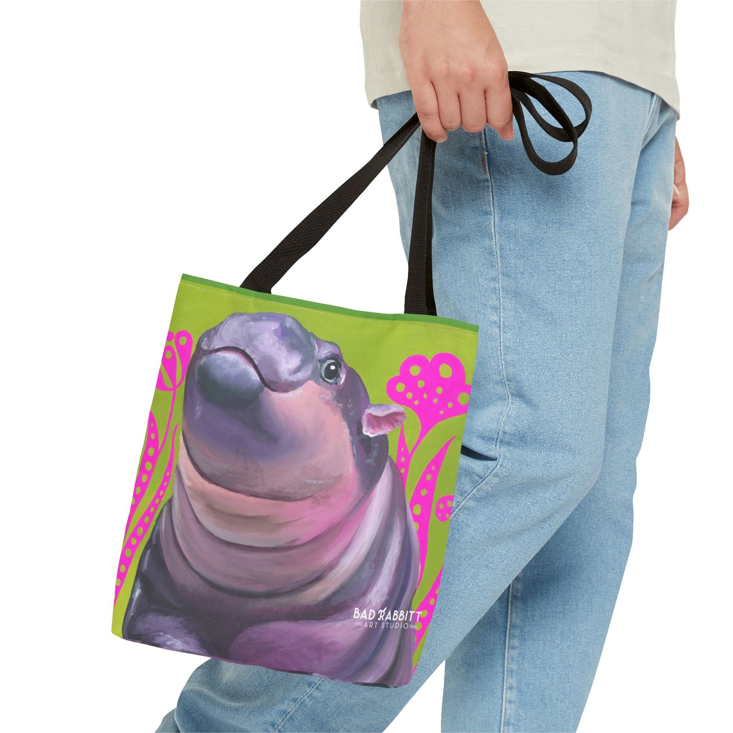 Moo Deng Tote Bag (AOP)