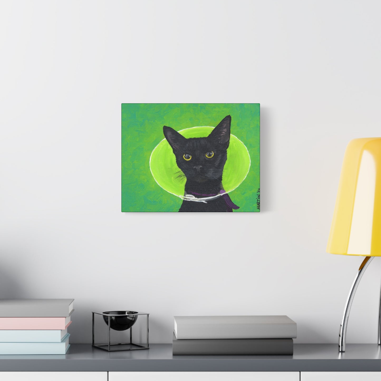 Gene Parmesan Cone of Shame - Canvas Gallery Wrap