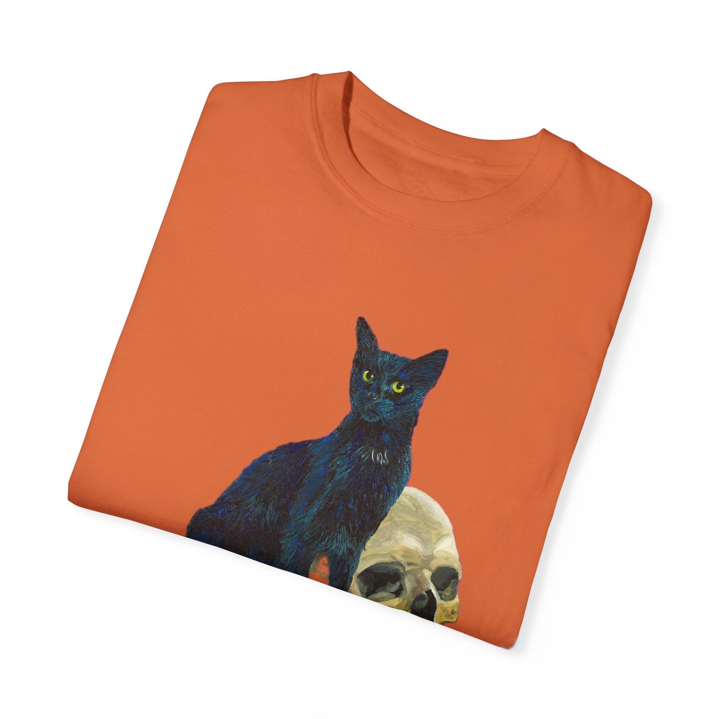 Gene Parmesan with the Skull of Dave's Enemy Unisex Garment-Dyed T-shirt
