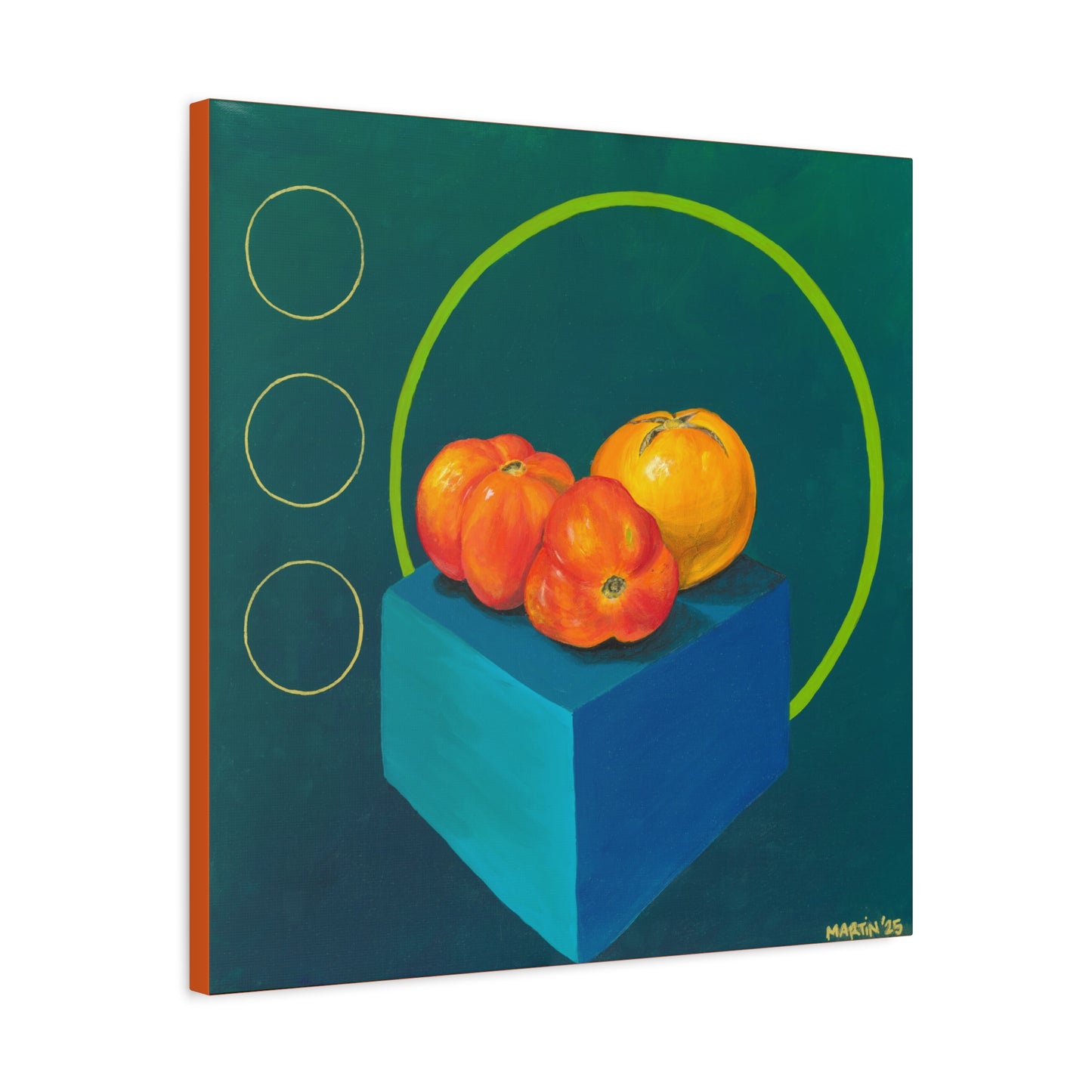 Three Homegrown Tomatoes Matte Canvas, Stretched, 1.25"