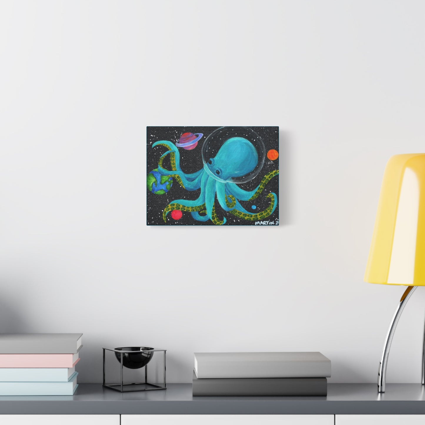 Octopus in Space - Canvas Gallery Wrap