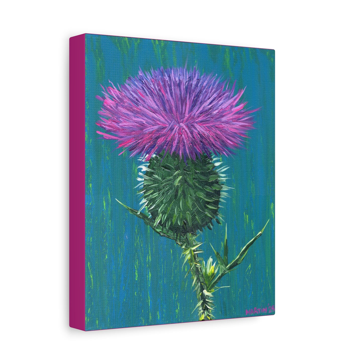 Messy Thistle Matte Canvas, Stretched, 1.25"