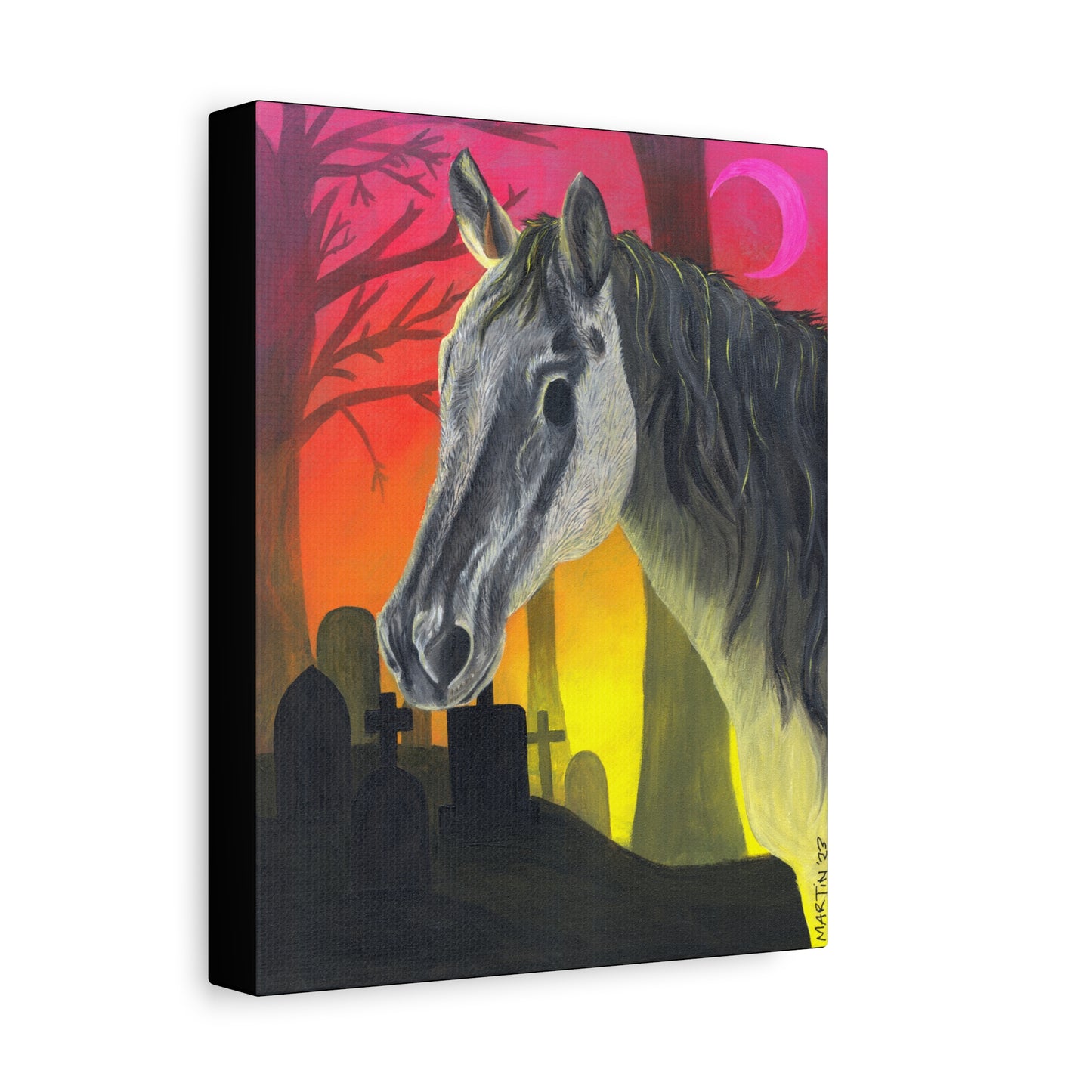 Spooky Horse Canvas Gallery Wraps