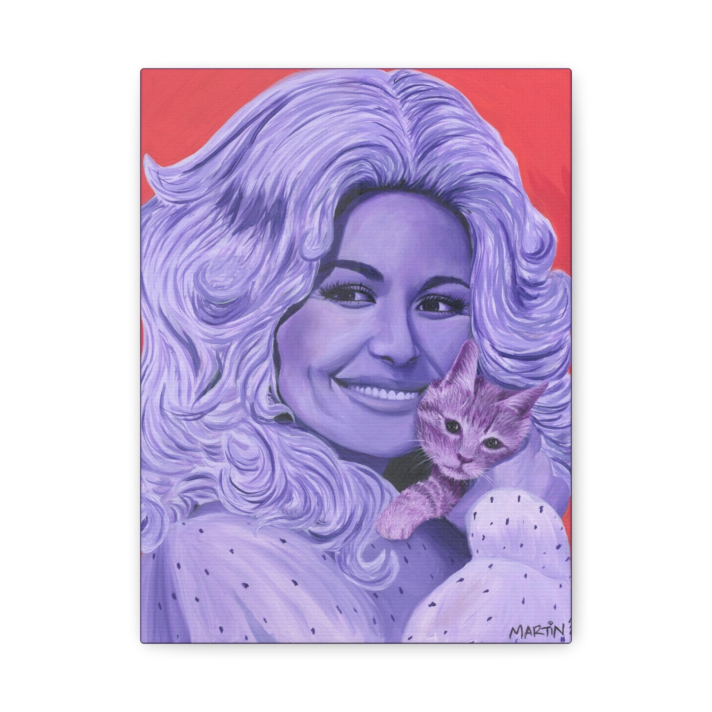 Dolly with Kitty Canvas Gallery Wrap