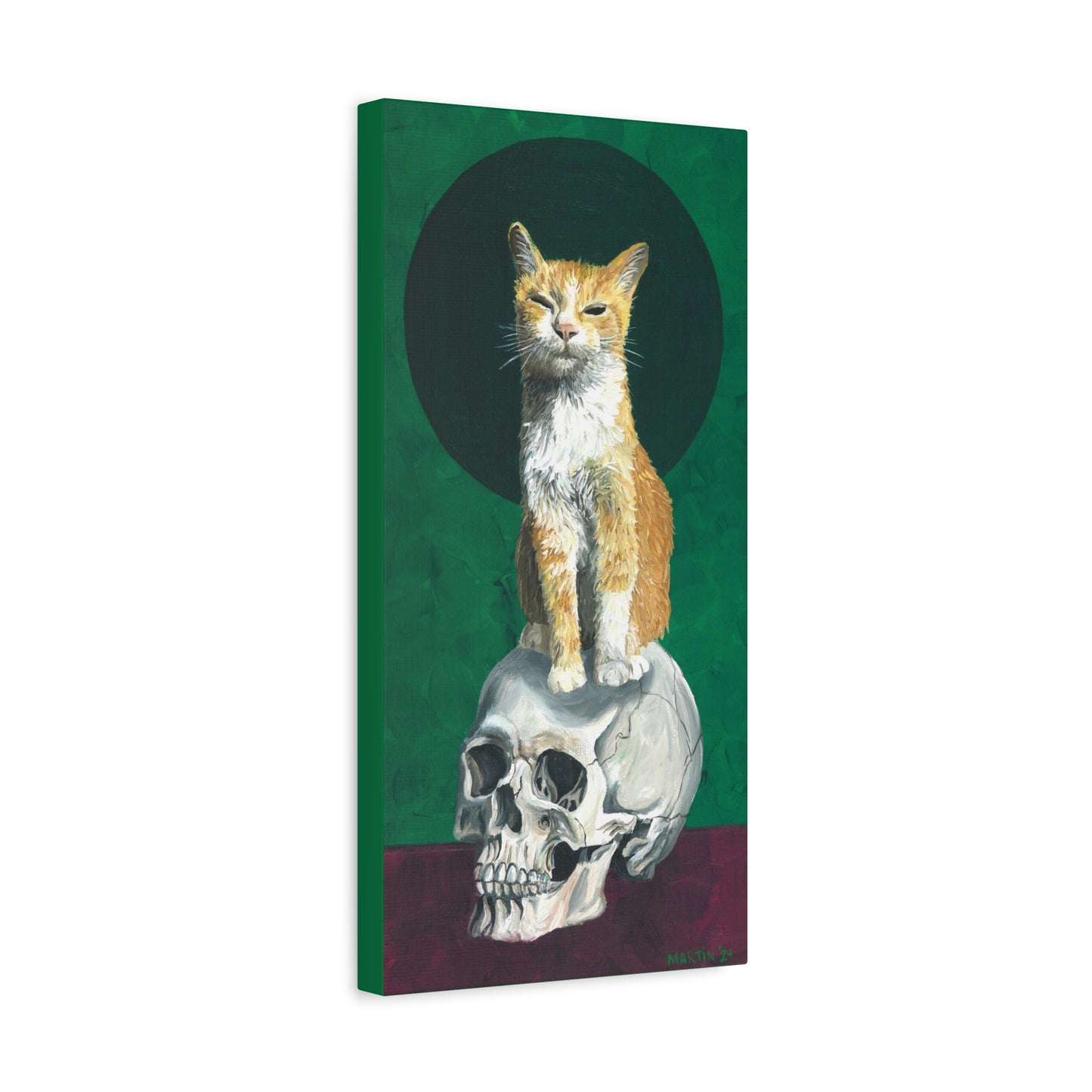 Dave and the Skull of His Enemy Canvas Gallery Wrap