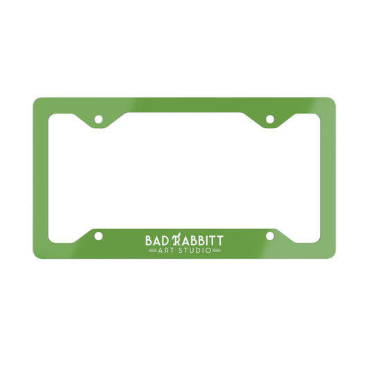 Bad Rabbitt Art Studio Metal License Plate Frame