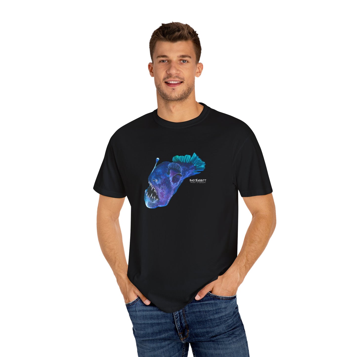 Angler Fish Unisex Garment-Dyed T-shirt
