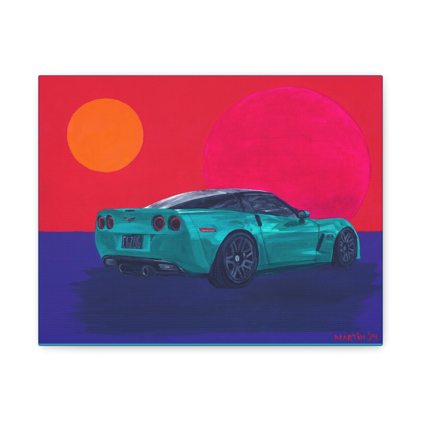 C6 Z06 Corvette Canvas Gallery Wrap