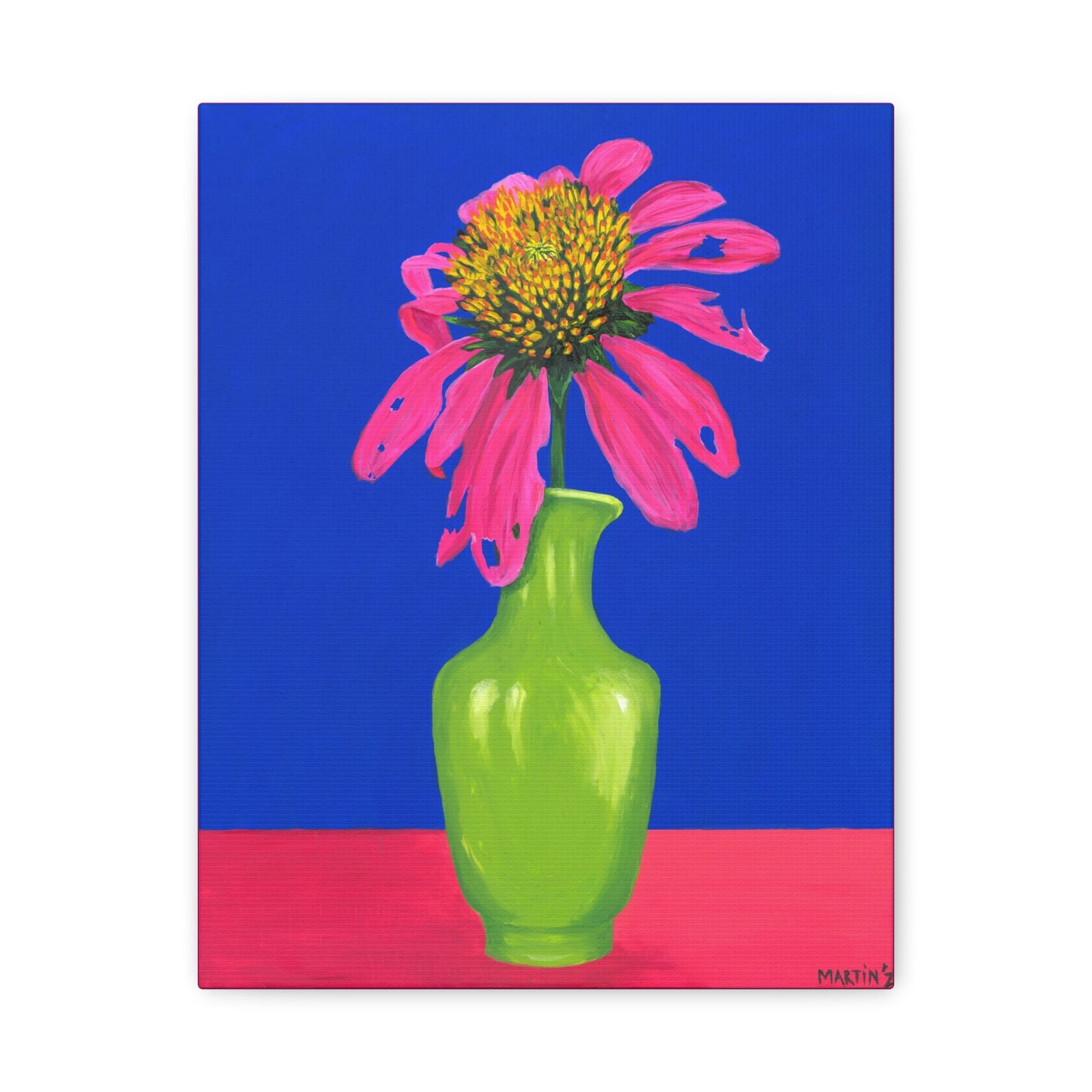 Beat-Up Coneflower Canvas Gallery Wrap