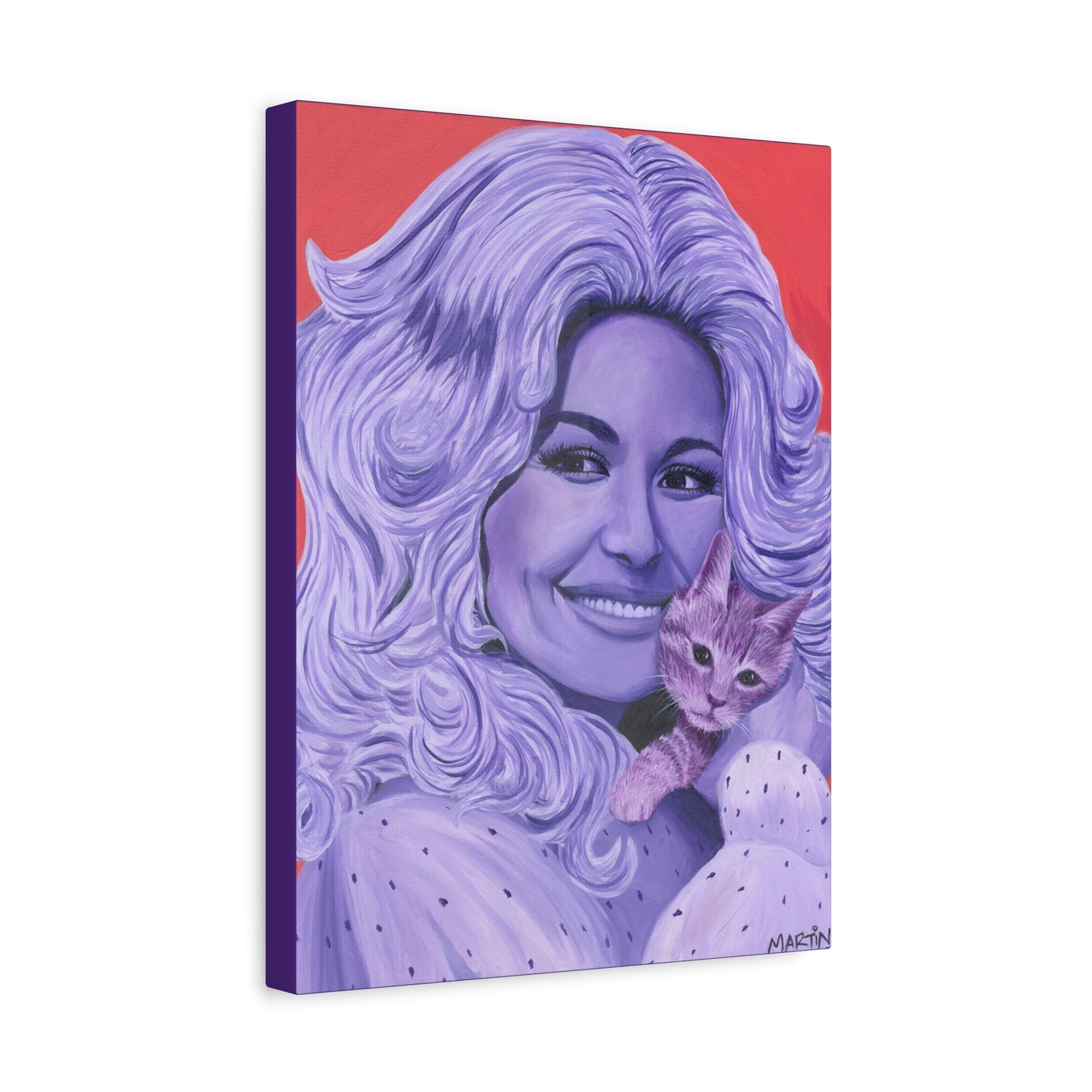 Dolly with Kitty Canvas Gallery Wrap