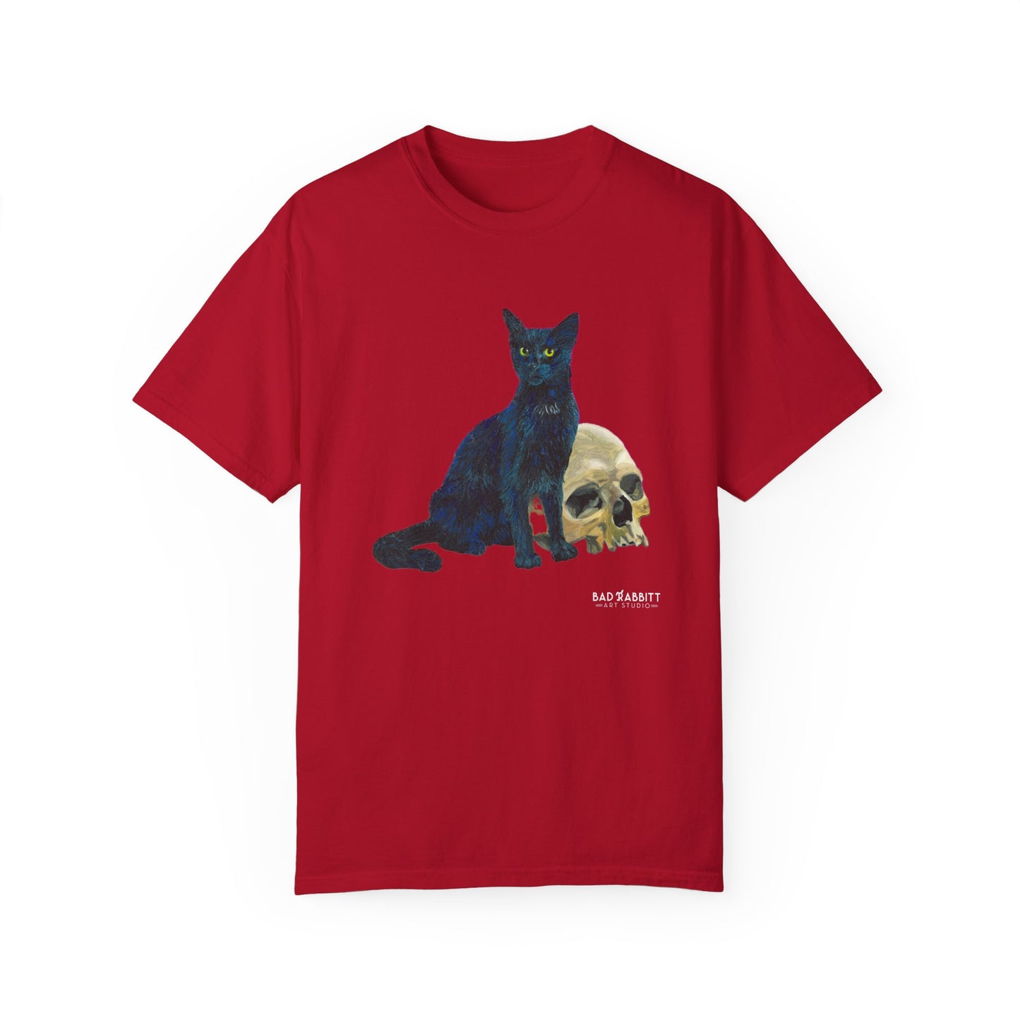 Gene Parmesan with the Skull of Dave's Enemy Unisex Garment-Dyed T-shirt