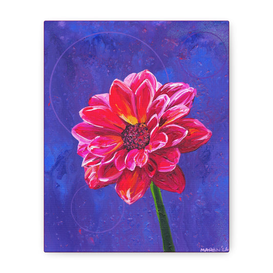 "Dahlia" Matte Canvas, Stretched, 1.25"