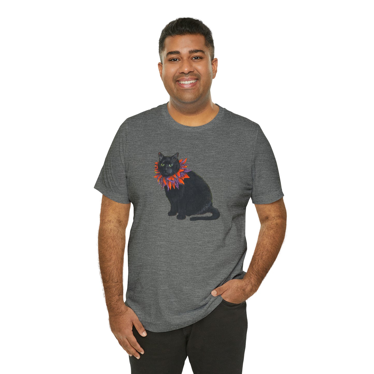 12 the Magical Halloween Cat Unisex Jersey Short Sleeve Tee