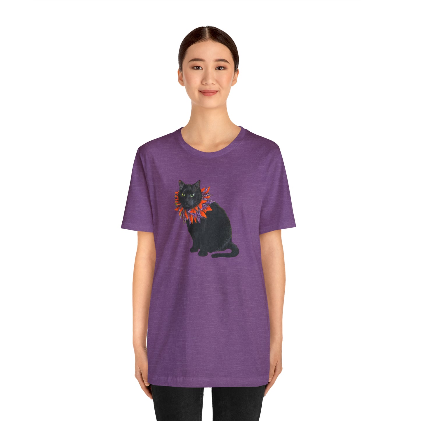 12 the Magical Halloween Cat Unisex Jersey Short Sleeve Tee