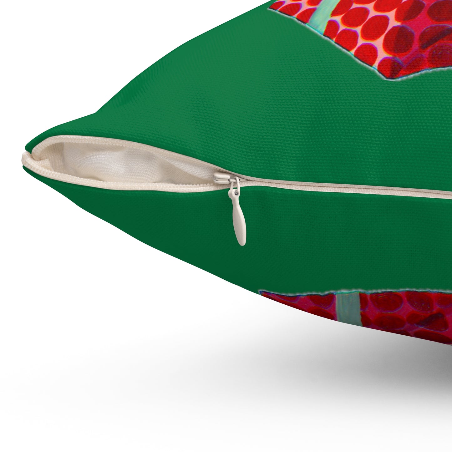 Christmas Opossum Spun Polyester Square Pillow