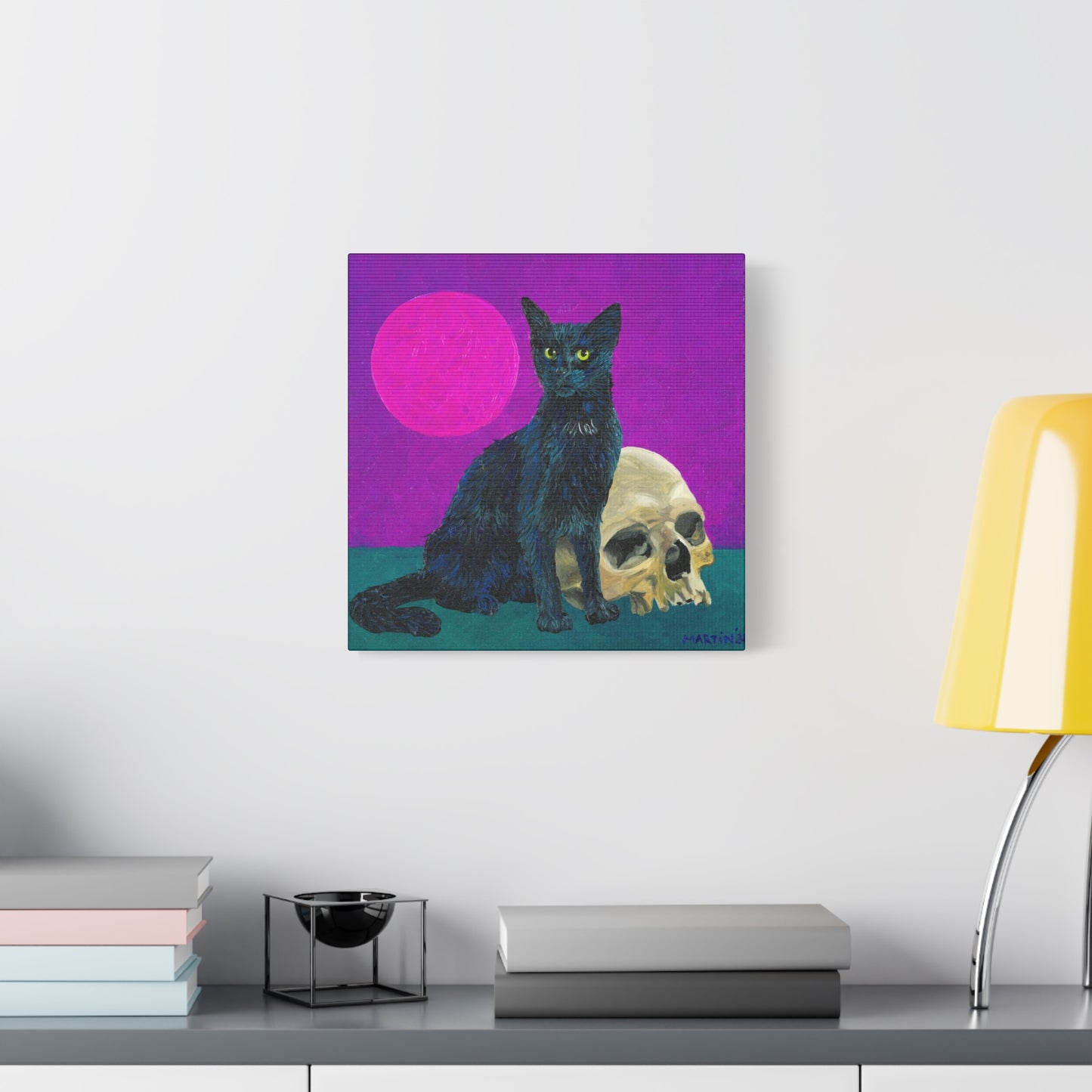 Gene Parmesan with the Skull of Dave's Enemy Canvas Gallery Wrap
