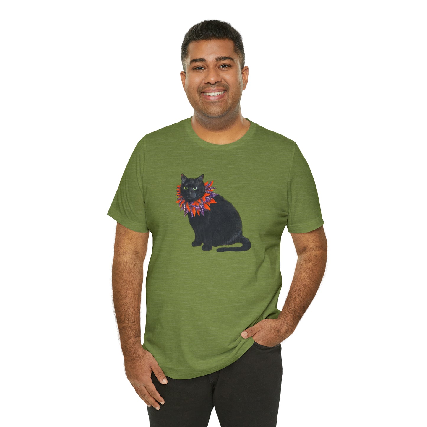 12 the Magical Halloween Cat Unisex Jersey Short Sleeve Tee