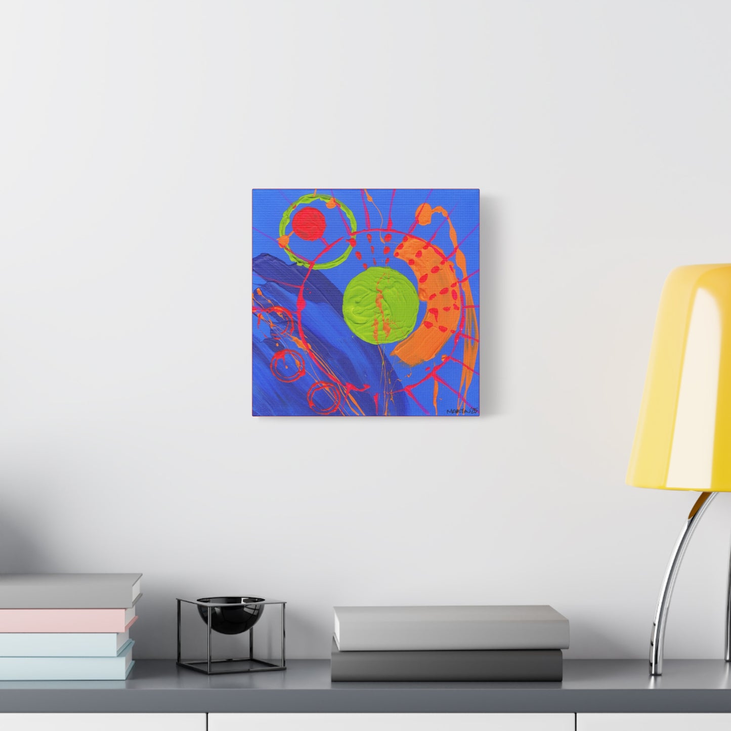 "Cobalt Abstract" Matte Canvas, Stretched, 1.25"