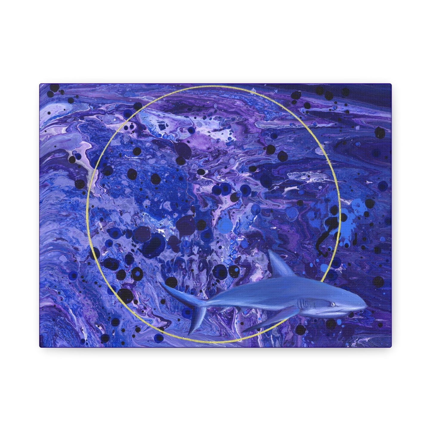 "Sharkira" Matte Canvas, Stretched, 1.25"